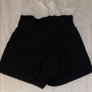 Windsor Black High Waist Shorts with Elegant Flare